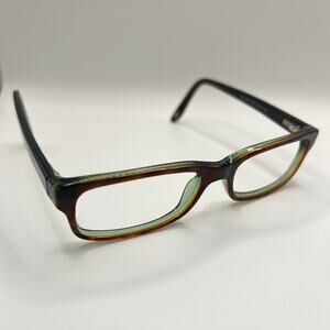 Ray-Ban RB5187 2445 Eyeglasses Brown Green Frames Only 50-16-140